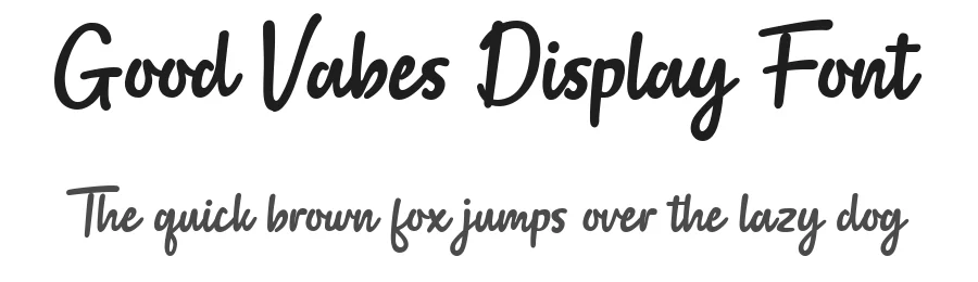 Good Vabes Display Font by Typebae — Display Font