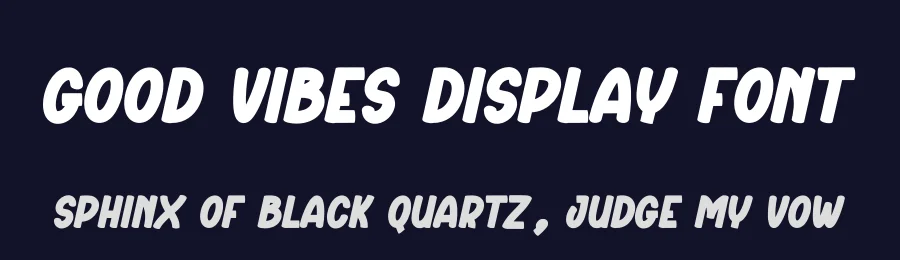 Good Vibes Display Font by creativeletter — Display Font — thumbnail 2