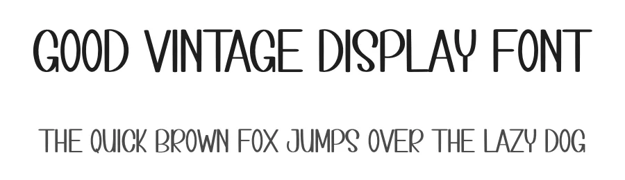 Good Vintage Display Font by inermediaSTUDIO — Display Font