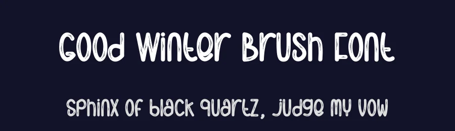 Good Winter Brush Font by creativeletter — Display Font — thumbnail 2