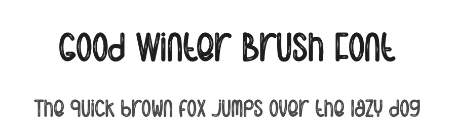 Good Winter Brush Font by creativeletter — Display Font