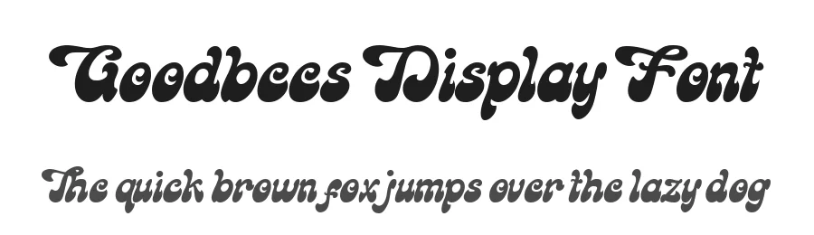 Goodbees Display Font by ZetDesign — Display Font