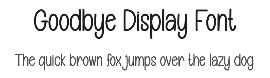 Goodbye Display Font by creativeletter — Display Font