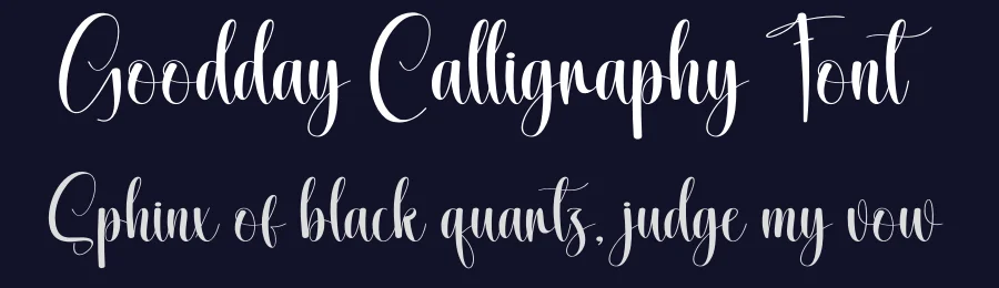 Goodday Calligraphy Font by creativeletter — Script Handwritten Font — thumbnail 2