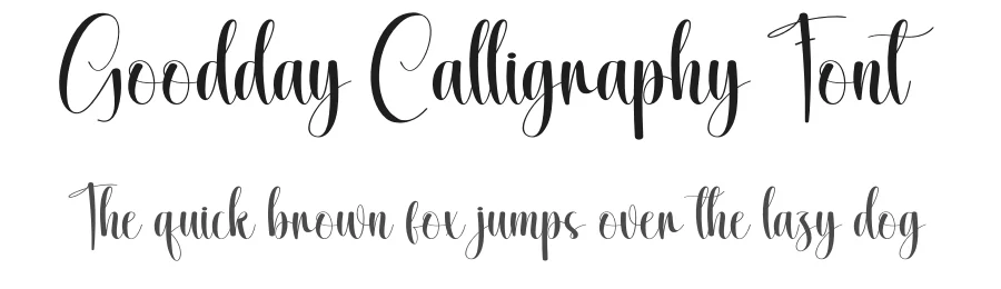Goodday Calligraphy Font by creativeletter — Script Handwritten Font