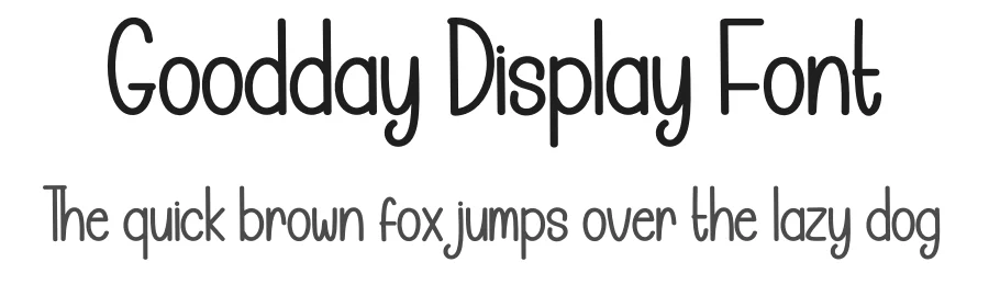 Goodday Display Font by Wati Studio — Display Font