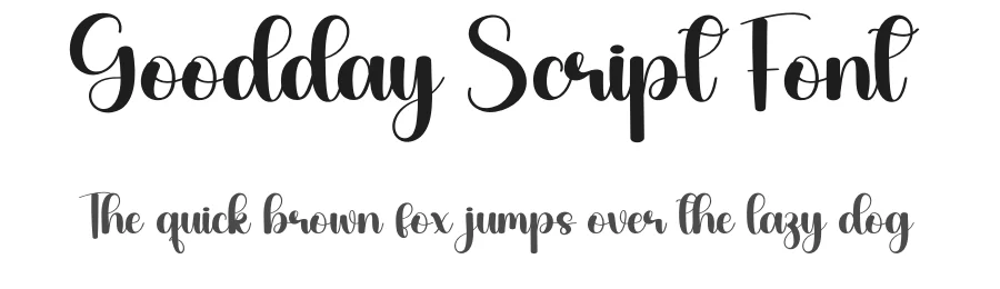 Goodday Script Font by creativeletter — Script Handwritten Font