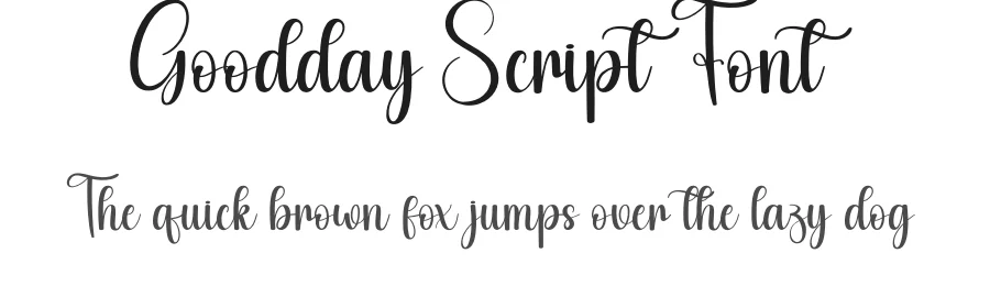 Goodday Script Font by creativeletter — Script Handwritten Font