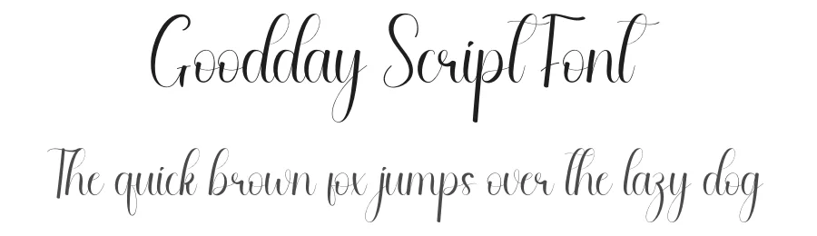Goodday Script Font by andikastudio — Script Handwritten Font