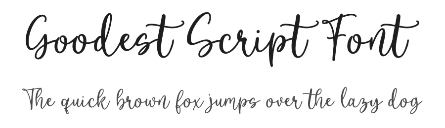 Goodest Script Font by Letteratom — Script Handwritten Font