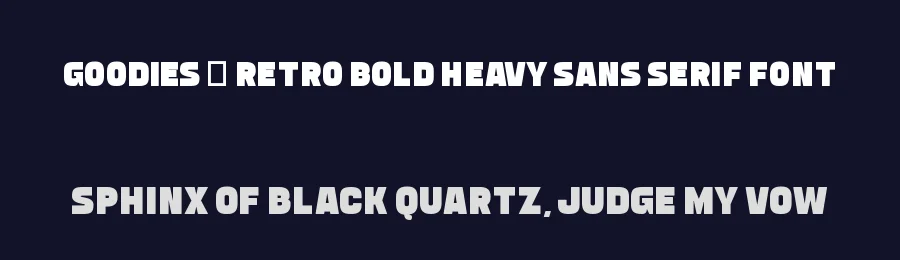 Goodies – Retro Bold Heavy Sans Serif Font by Almairatype — Display Font — thumbnail 2