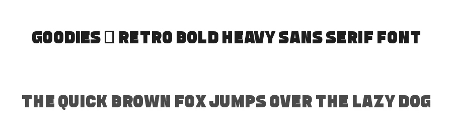 Goodies – Retro Bold Heavy Sans Serif Font by Almairatype — Display Font