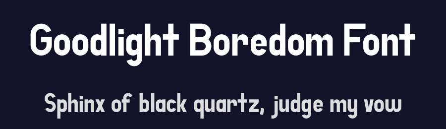 Goodlight Boredom Font by Daler — Sans Serif Font — thumbnail 2