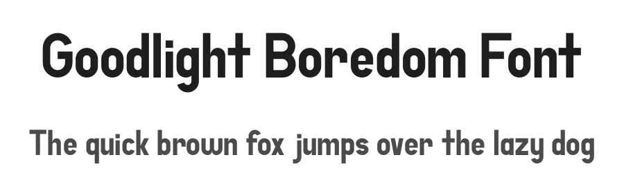 Goodlight Boredom Font by Daler — Sans Serif Font
