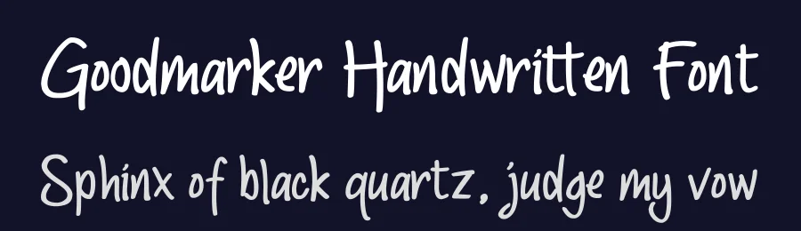 Goodmarker Handwritten Font by nico muslib — Script Handwritten Font — thumbnail 2