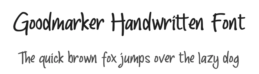 Goodmarker Handwritten Font by nico muslib — Script Handwritten Font