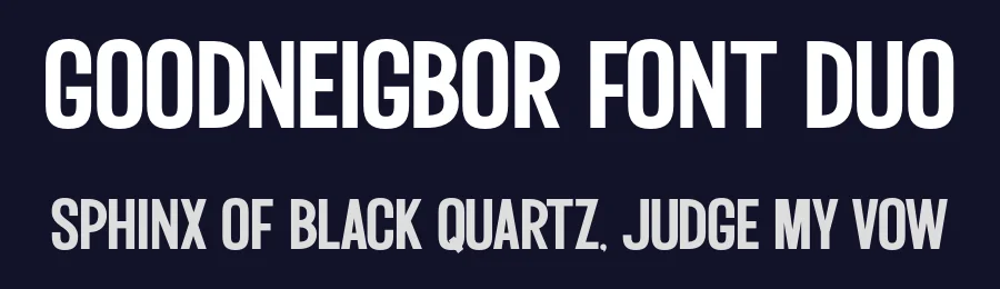 Goodneigbor Font Duo by Rillatype — Display Font — thumbnail 2