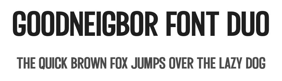 Goodneigbor Font Duo by Rillatype — Display Font