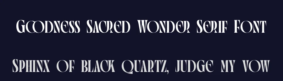 Goodness Sacred Wonder Serif Font by timelesstype.co — Serif Font — thumbnail 2