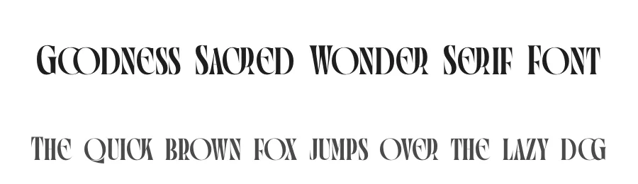 Goodness Sacred Wonder Serif Font by timelesstype.co — Serif Font