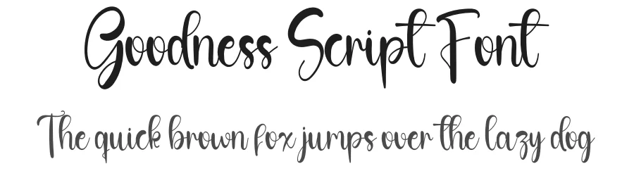 Goodness Script Font by inermediaSTUDIO — Script Handwritten Font