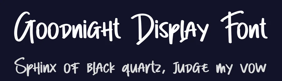 Goodnight Display Font by creativeletter — Script Handwritten Font — thumbnail 2