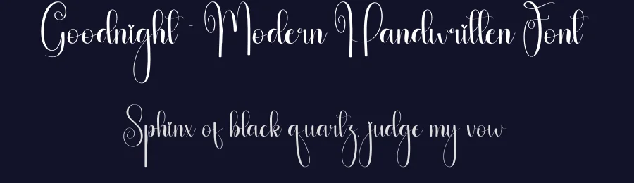 Goodnight – Modern Handwritten Font by creativeletter — Script Handwritten Font — thumbnail 2