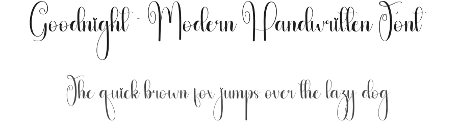 Goodnight – Modern Handwritten Font by creativeletter — Script Handwritten Font