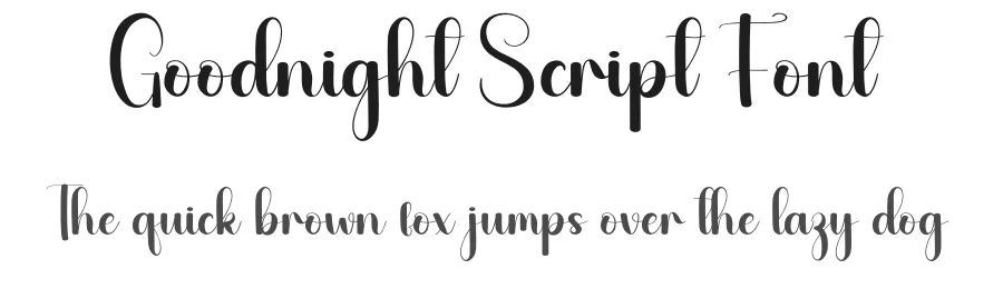 Goodnight Script Font by andikastudio — Script Handwritten Font