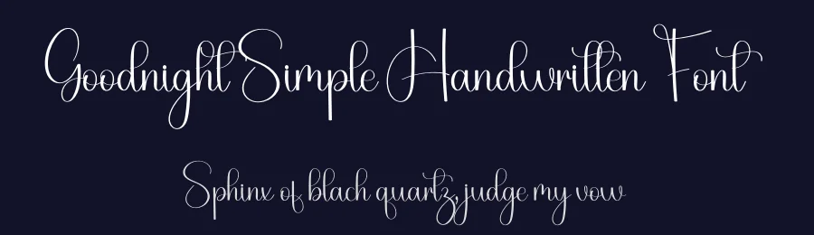 Goodnight Simple Handwritten Font by freshtypeink — Script Handwritten Font — thumbnail 2