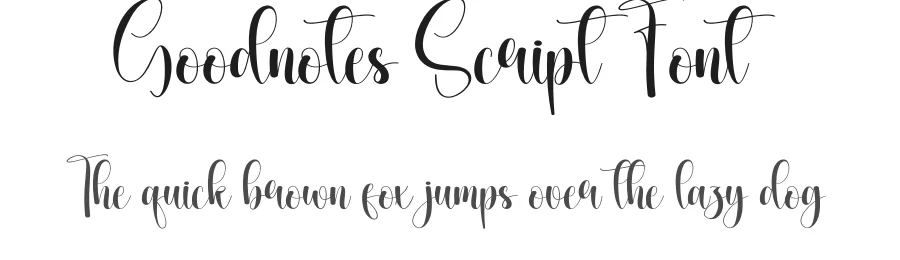Goodnotes Script Font by creativeletter — Script Handwritten Font