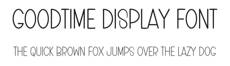 GoodTime Display Font by freshtypeink — Script Handwritten Font