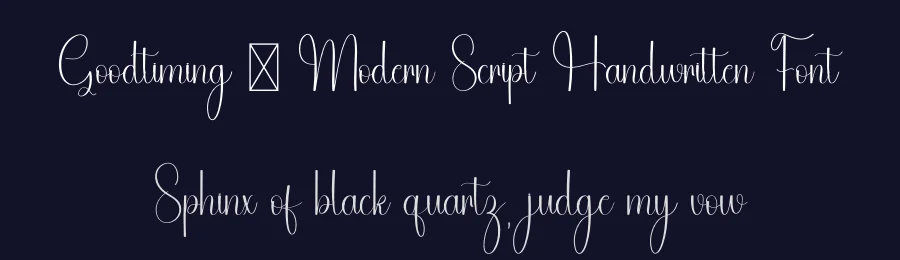 Goodtiming – Modern Script Handwritten Font by freshtypeink — Script Handwritten Font — thumbnail 2