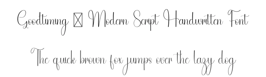 Goodtiming – Modern Script Handwritten Font by freshtypeink — Script Handwritten Font