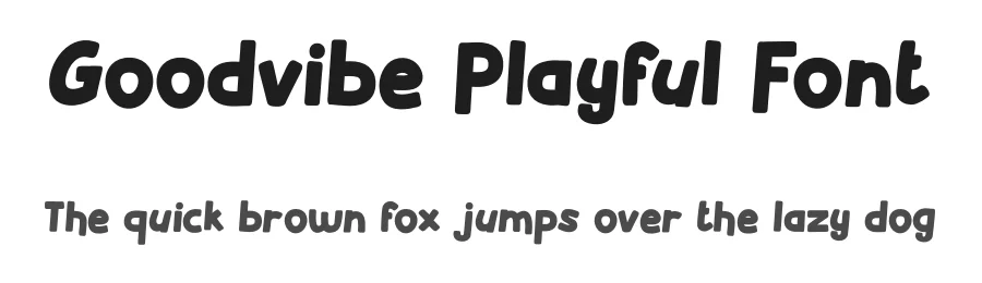 Goodvibe Playful Font by Aivos Dreams — Display Font