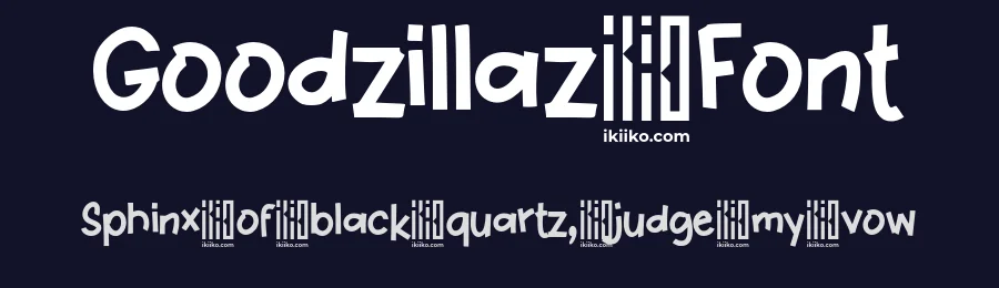 Goodzillaz Font by ikiiko type — Decorative Font — thumbnail 2
