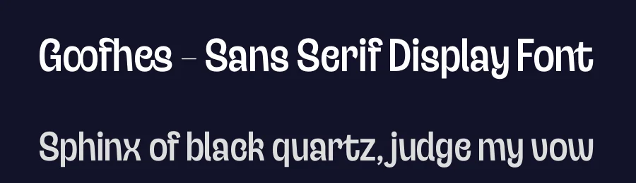 Goofhes – Sans Serif Display Font by timelesstype.co — Display Font — thumbnail 2