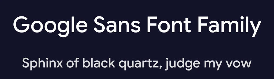 Google Sans Font Family by Google — Sans Serif Font — thumbnail 2
