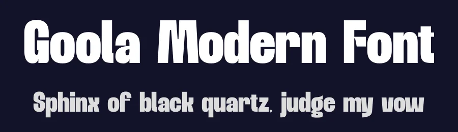 Goola Modern Font by Nirmana Visual — Sans Serif Font — thumbnail 2