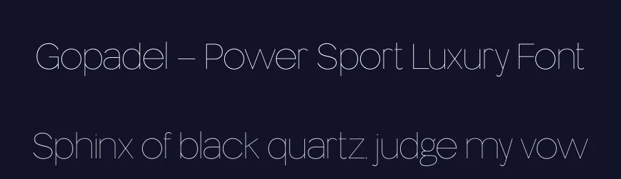 Gopadel – Power Sport Luxury Font by Casloop Studio — Decorative Font — thumbnail 2