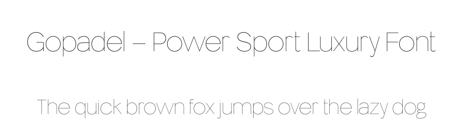 Gopadel – Power Sport Luxury Font by Casloop Studio — Decorative Font