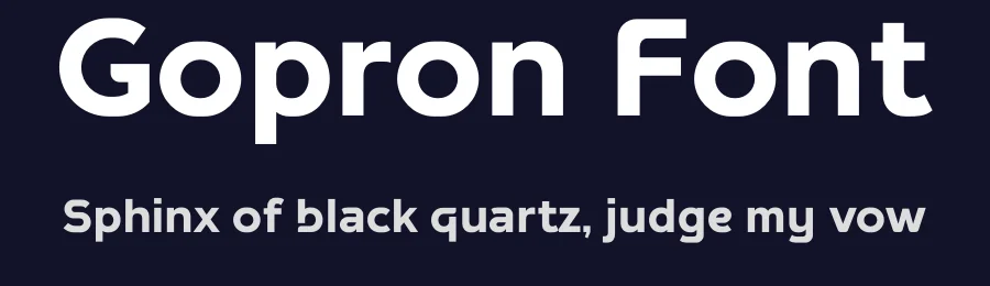 Gopron Font by Sron Studio — Display Font — thumbnail 2