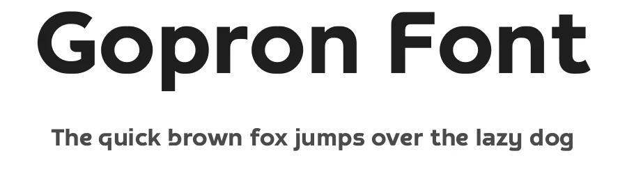 Gopron Font by Sron Studio — Display Font