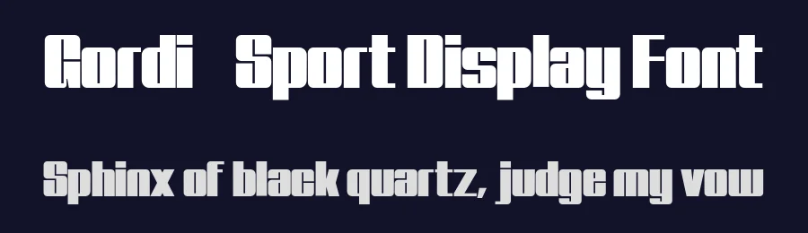 Gordi – Sport Display Font by afkaristudio — Display Font — thumbnail 2