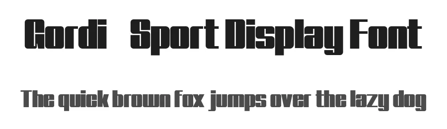 Gordi – Sport Display Font by afkaristudio — Display Font