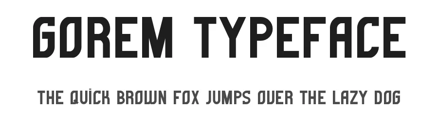 Gorem Typeface by Erinc Kara β Decorative Font