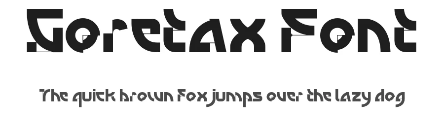 Goretax Font by Inviline — Display Font