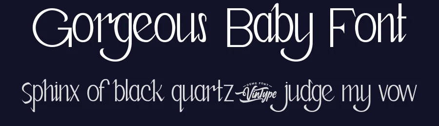 Gorgeous Baby Font by VinType — Display Font — thumbnail 2