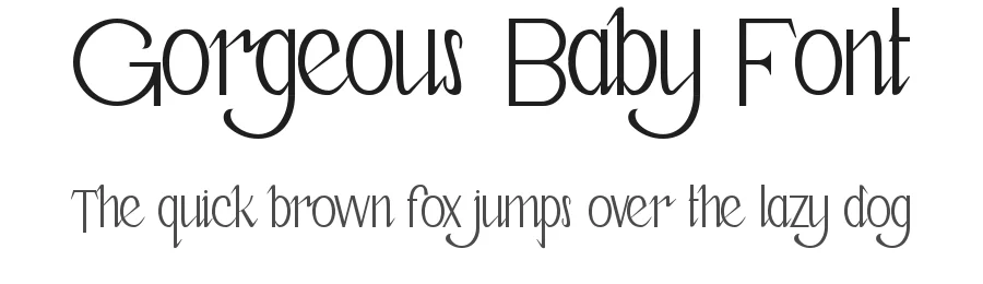 Gorgeous Baby Font by VinType — Display Font