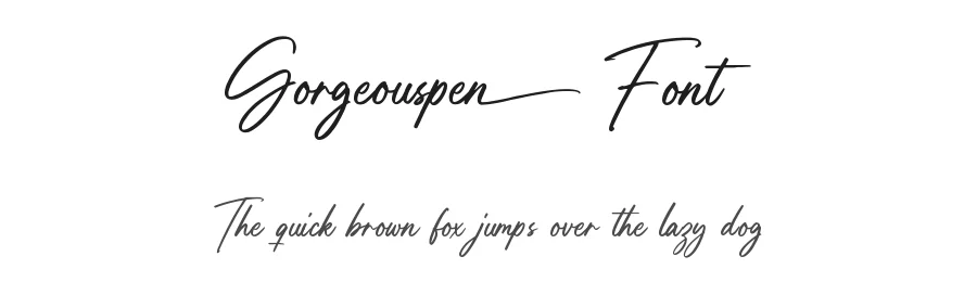 Gorgeouspen Font by Allouse Studio β Script Handwritten Font